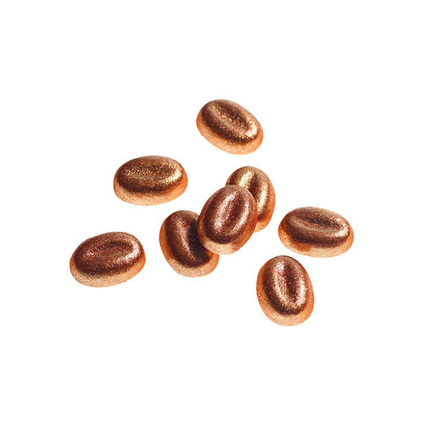 Grains de café en chocolat noir 'Scintillants Bronze'