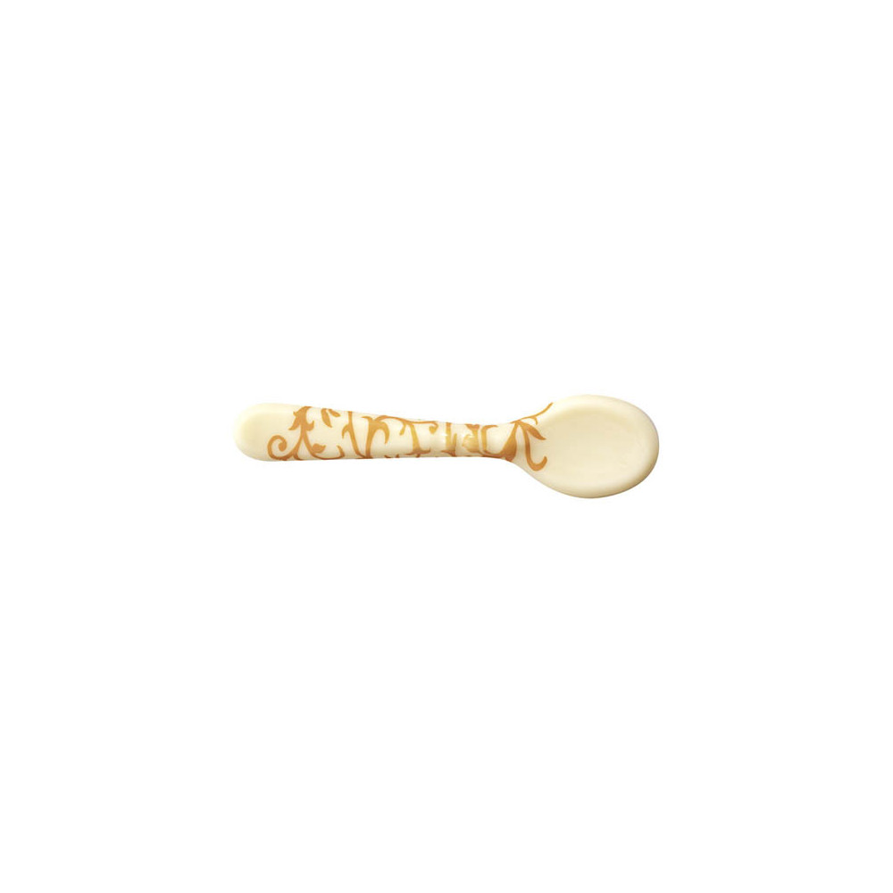 Mini spoons White chocolate 'Arabesques'