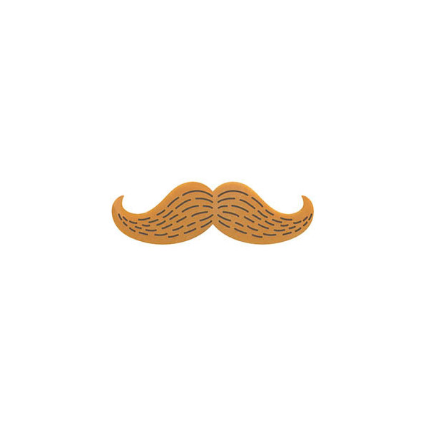 Moustaches en chocolat blanc caramélisé