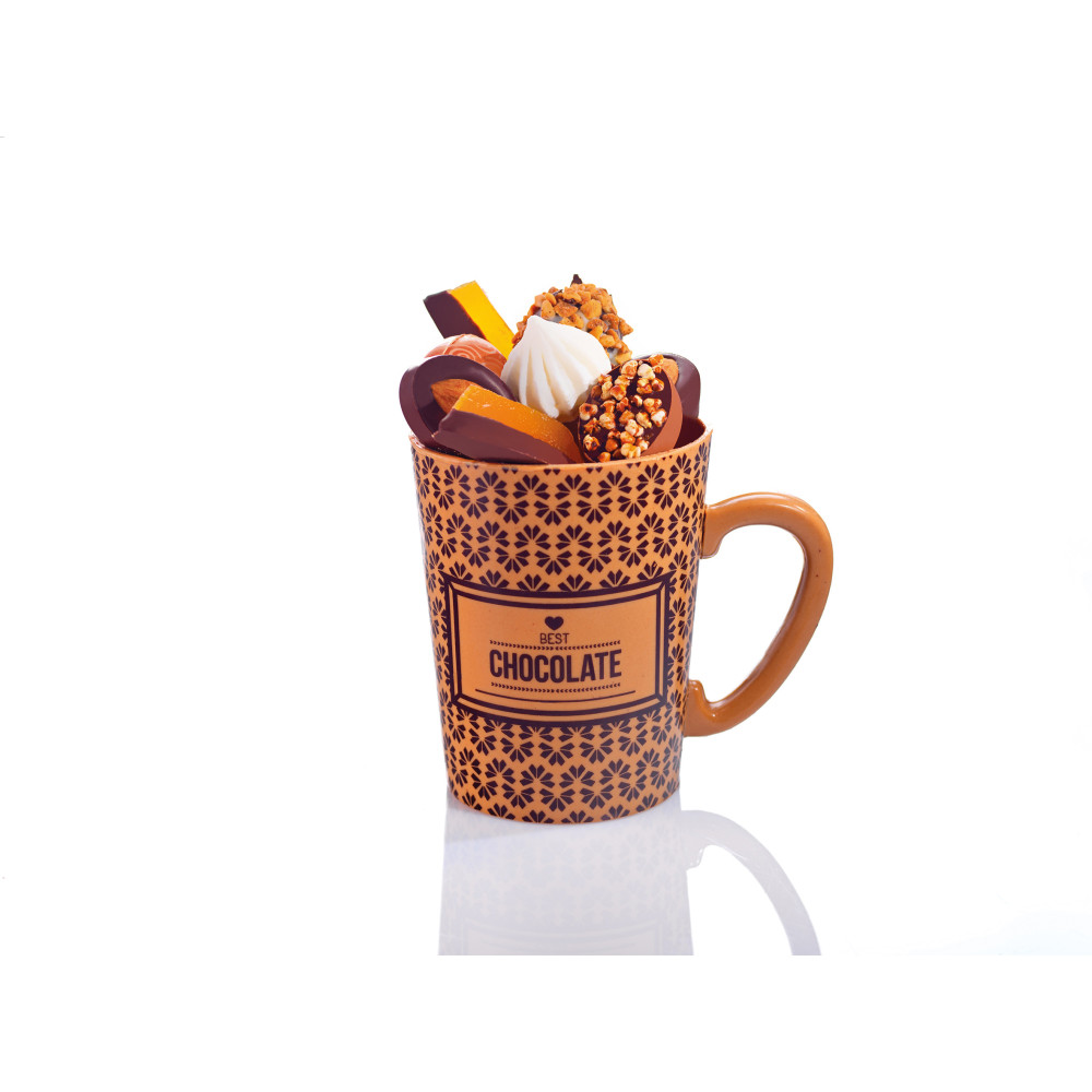 Feuilles imprimées 'Best chocolate' pour mugs