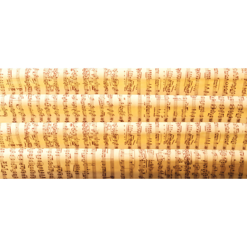 Feuilles imprimées 'Notes de musique'