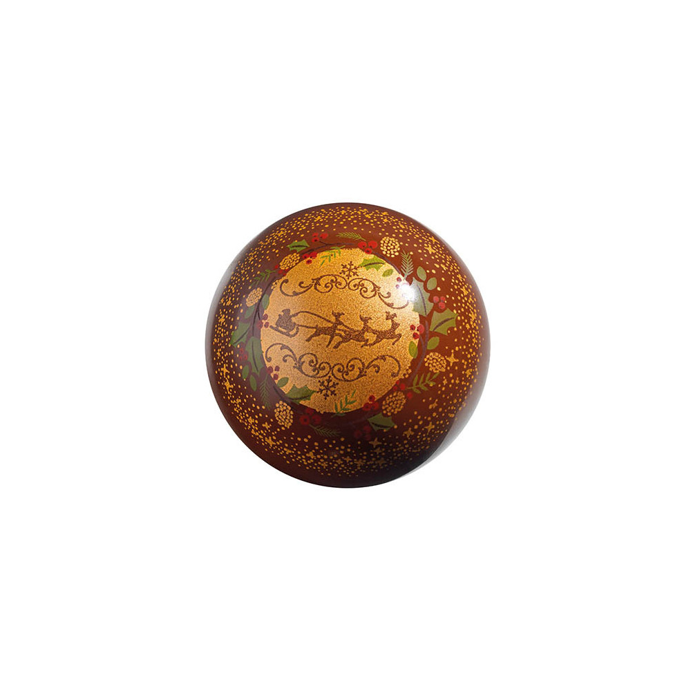 Boules en chocolat noir 'Couronne de Noël'