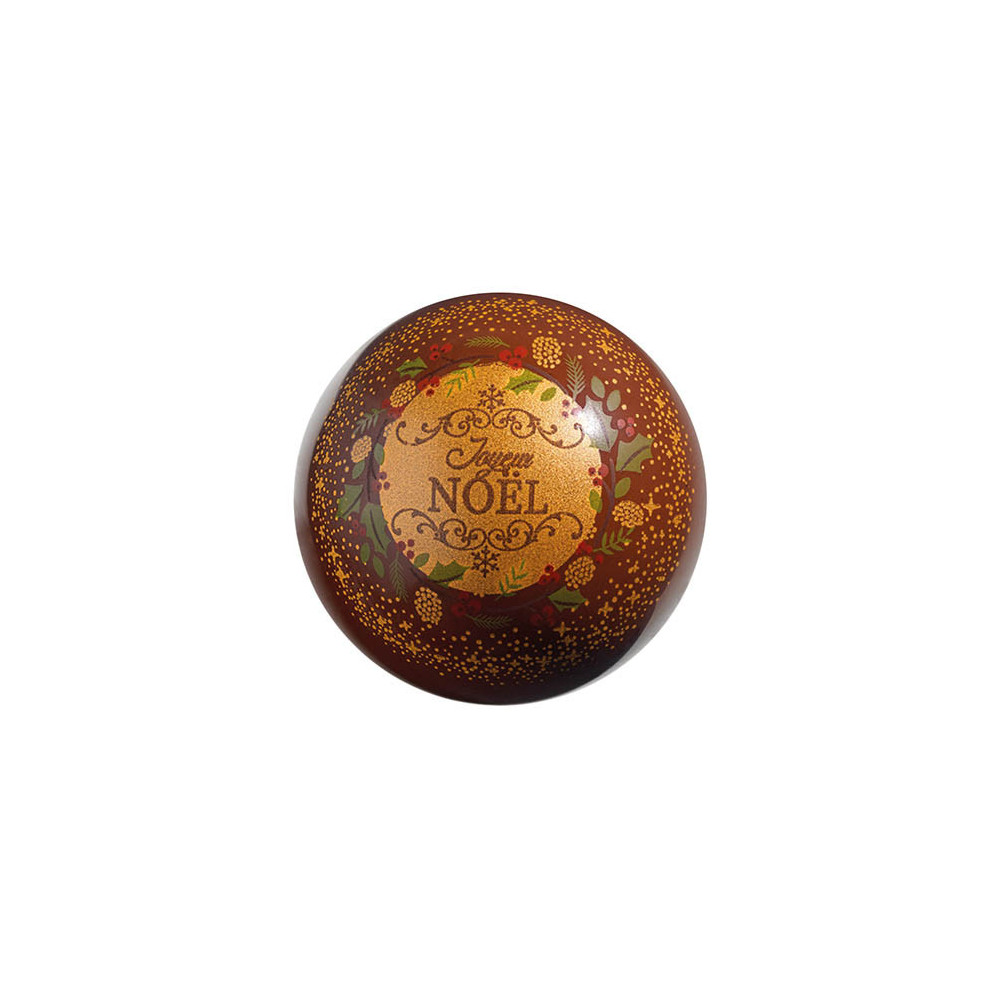 Boules en chocolat noir 'Couronne de Noël'