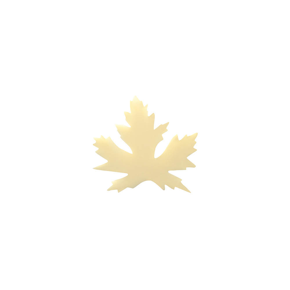 Feuilles d'érable en chocolat blanc