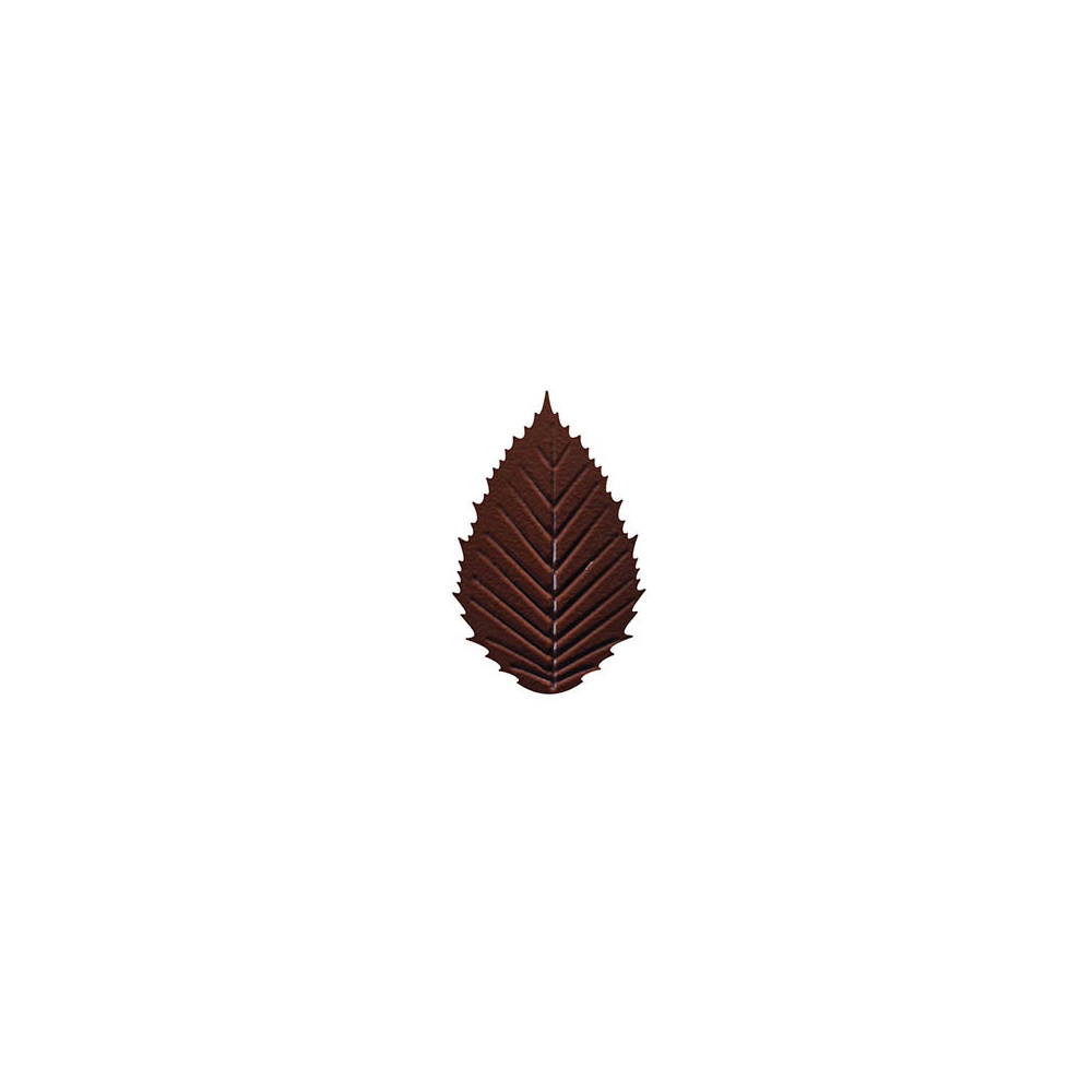 Petites feuilles nervures en chocolat noir