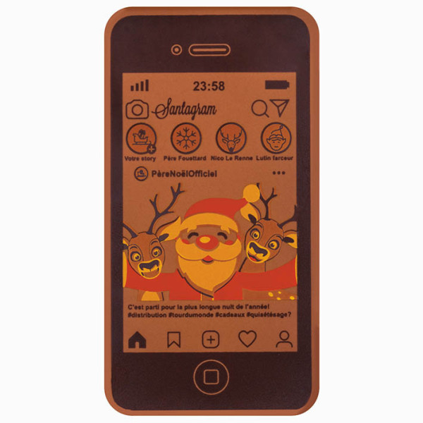 Feuilles imprimées 'Père Noël officiel' pour smartphones