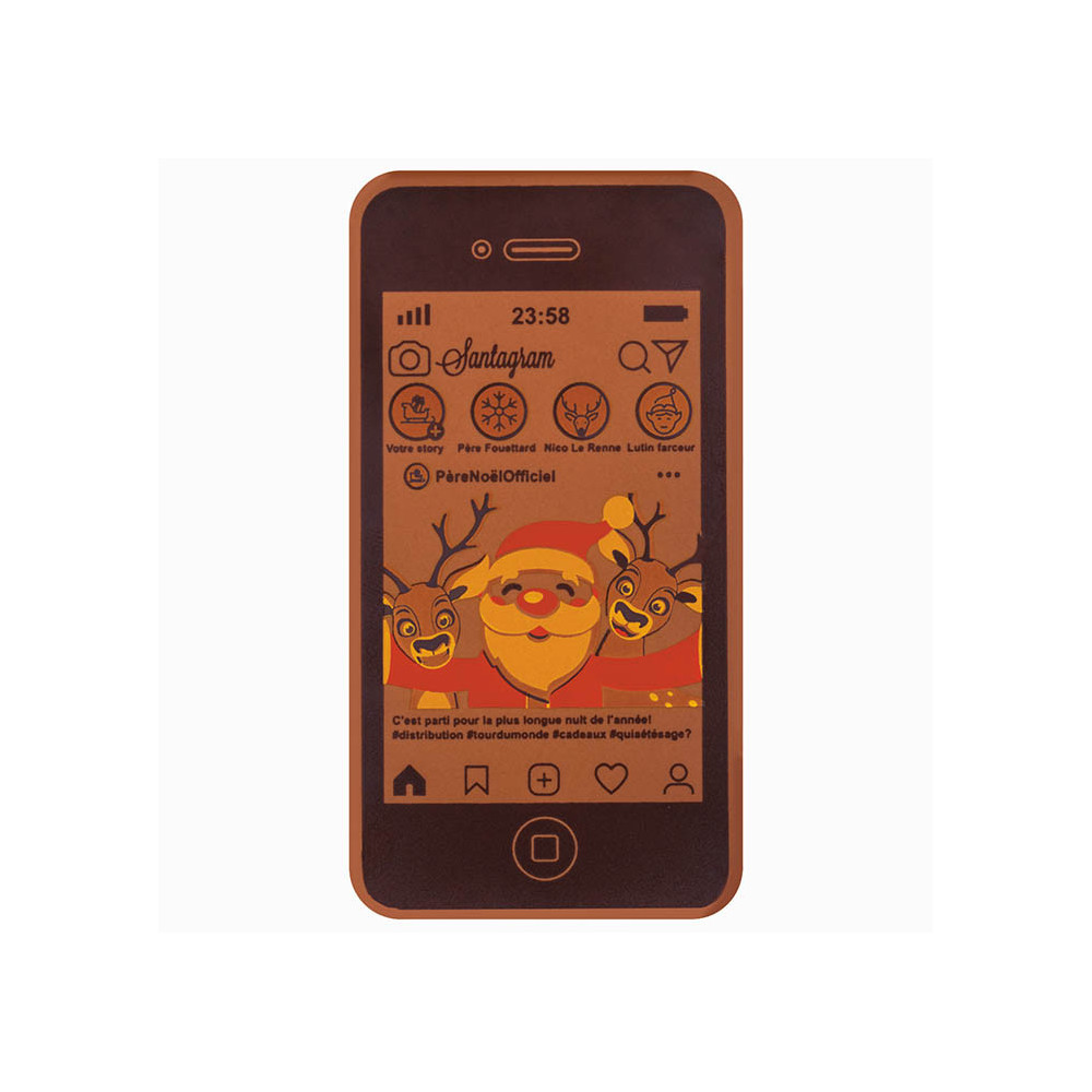 Transfer sheets 'Père Noël officiel' for smartphones