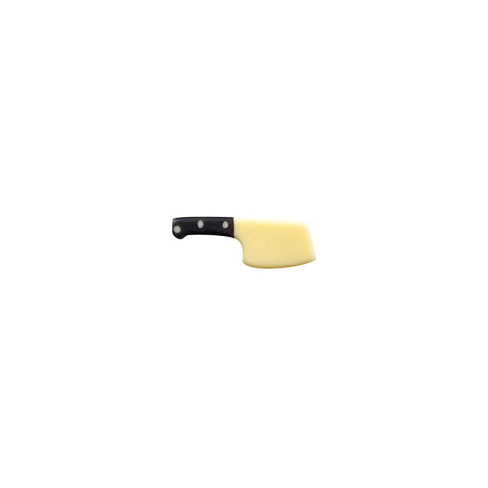 Couteaux et hachoirs en chocolat blanc
