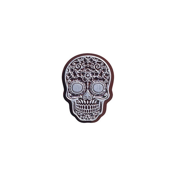 Crânes en chocolat noir avec relief 'Calavera'