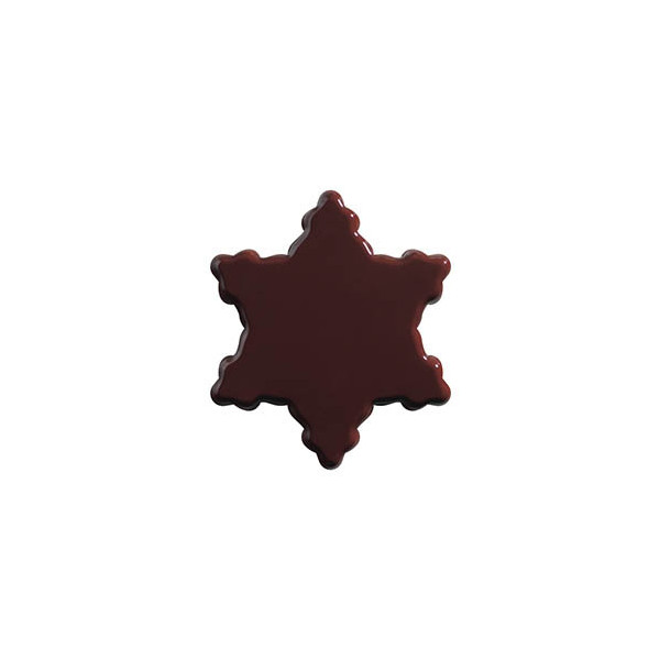 Cristaux en chocolat noir, blanc caramélisé et blanc
