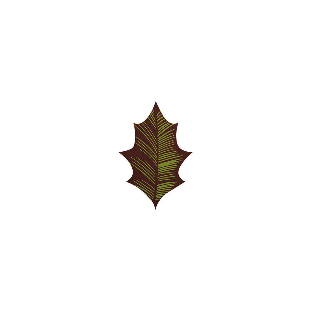 Feuilles de houx en chocolat noir 'Délicatesse'