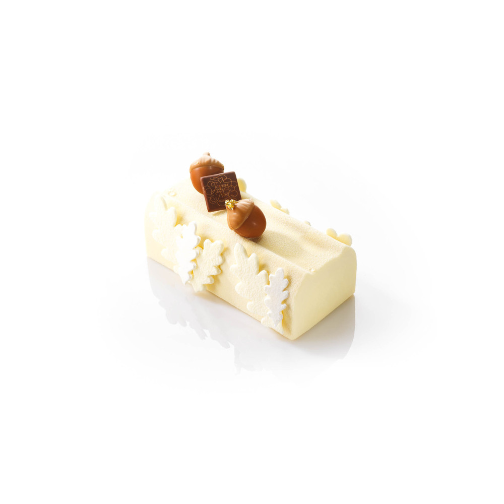 Yule log moulds 'Fond plat'