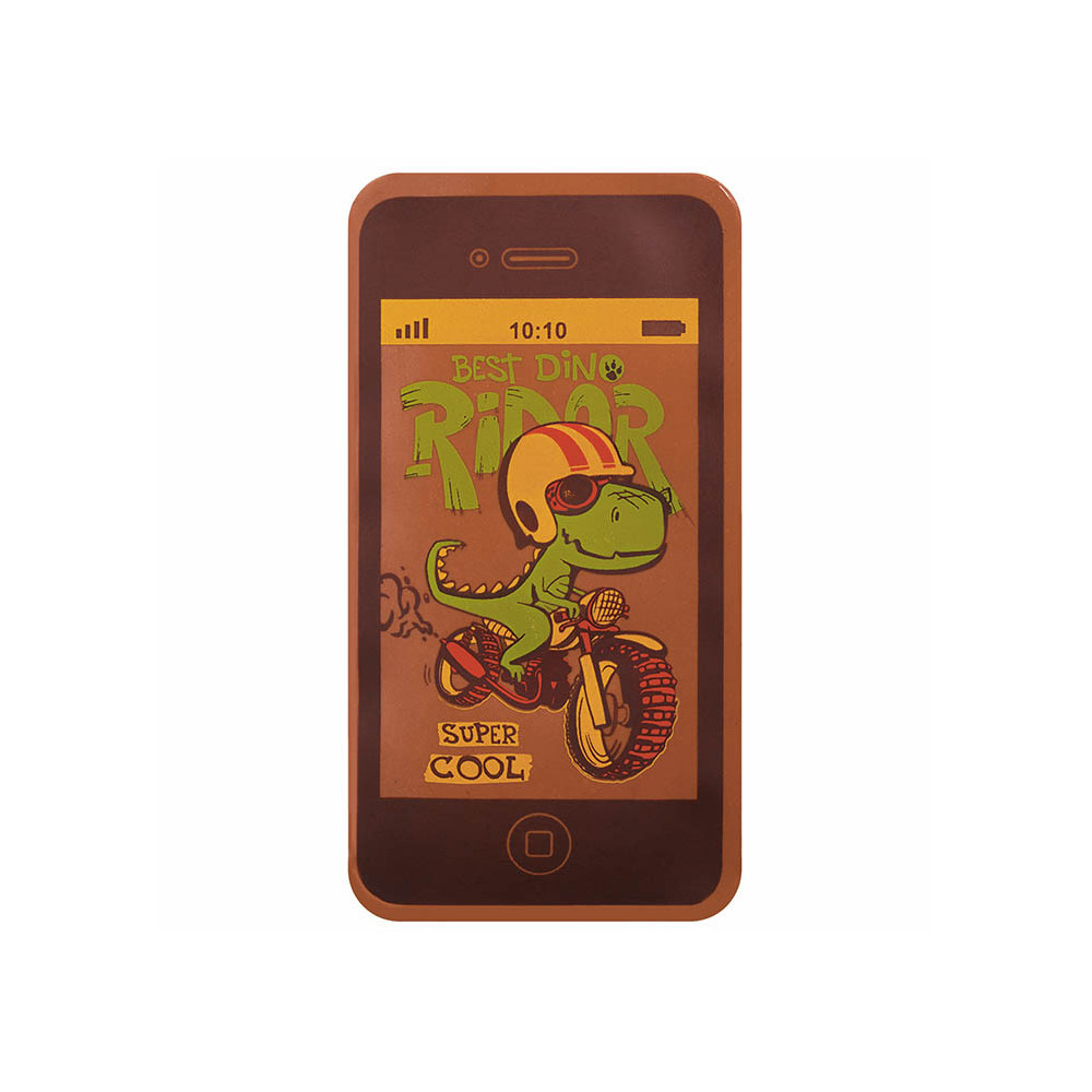 Feuilles imprimées 'Dino rider' pour smartphones