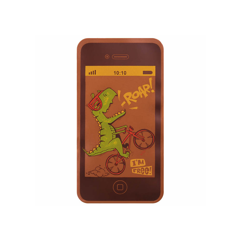 Feuilles imprimées 'Dino rider' pour smartphones