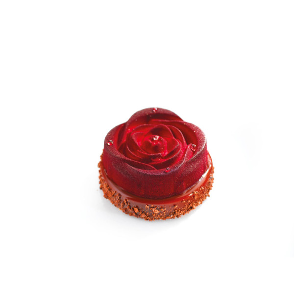 Moules pour entremets individuels 'Petite tarte rose'