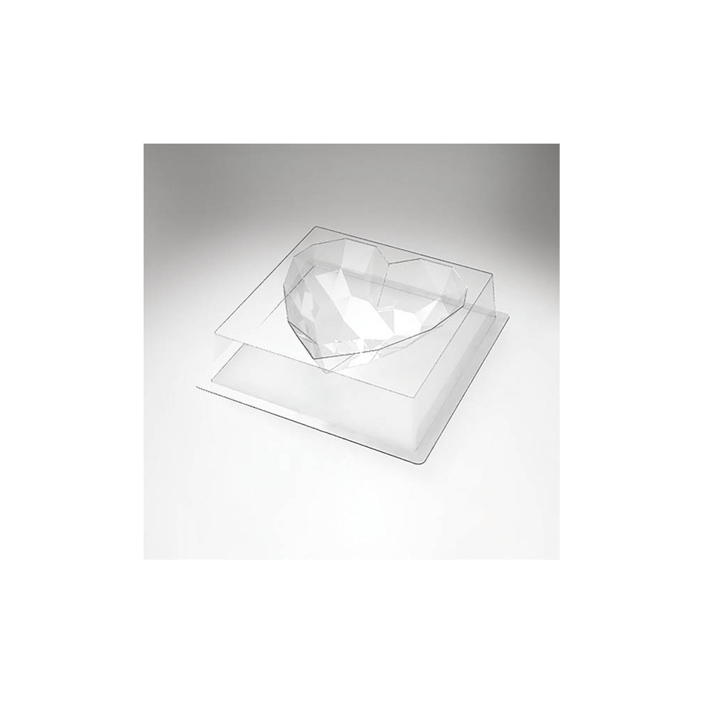 Moules pour entremets 'Coeur diamant'