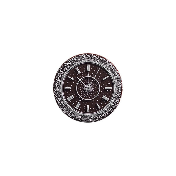 Ronds en chocolat noir avec relief 'Horloge'