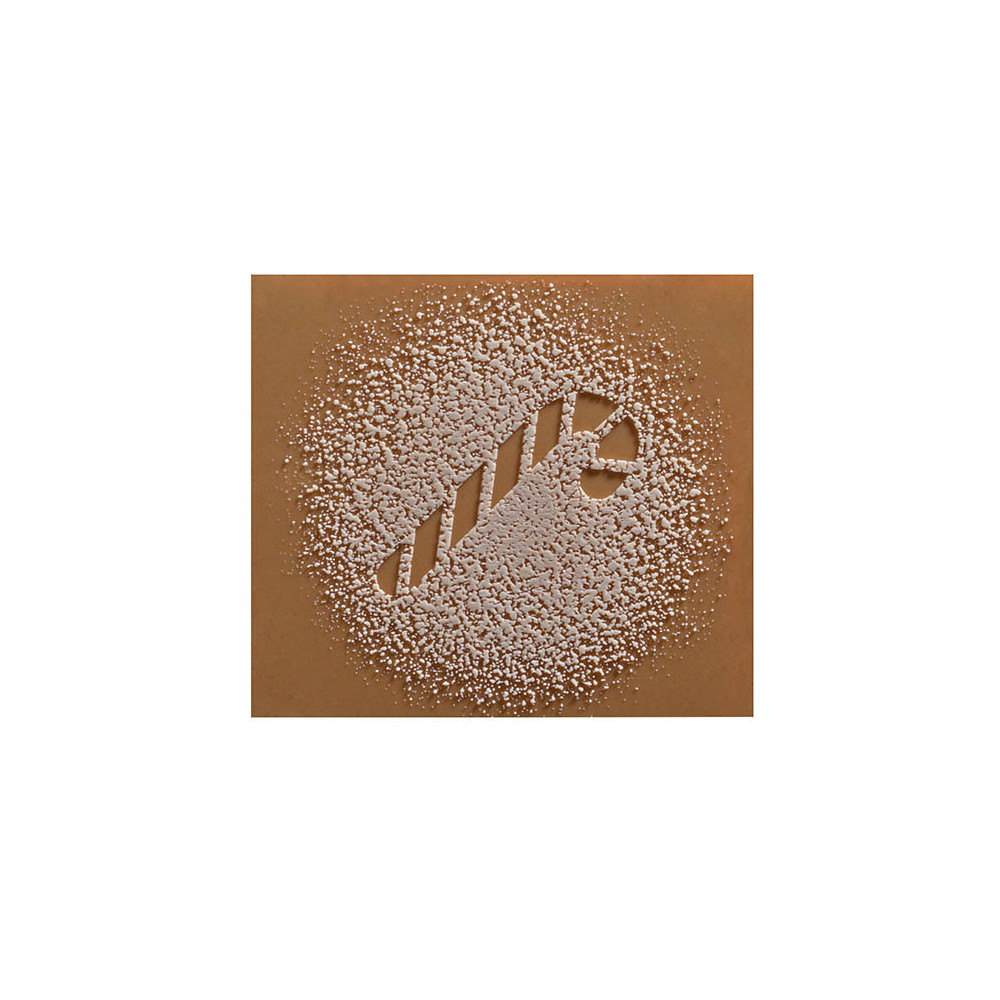 Embouts de bûche en chocolat noir caramélisé avec relief 'Enneigé'