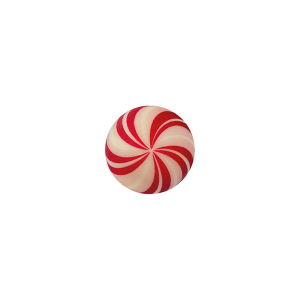 Boules en chocolat blanc 'Candy cane'