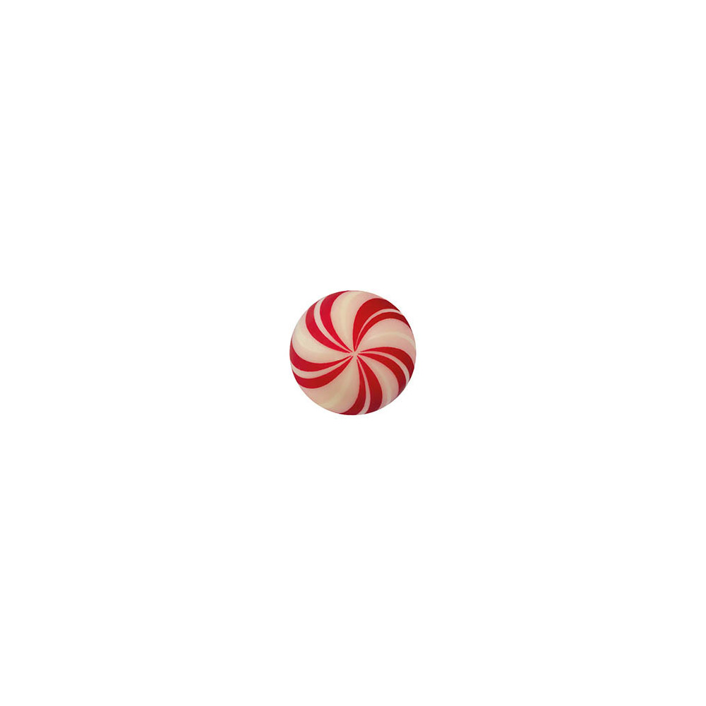 Balls white chocolate 'Candy cane'