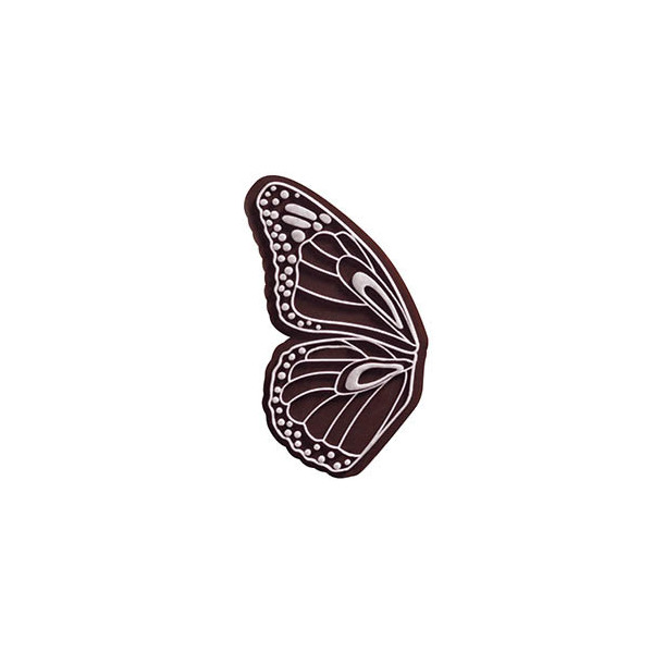 Ailes de papillons en chocolat noir avec relief