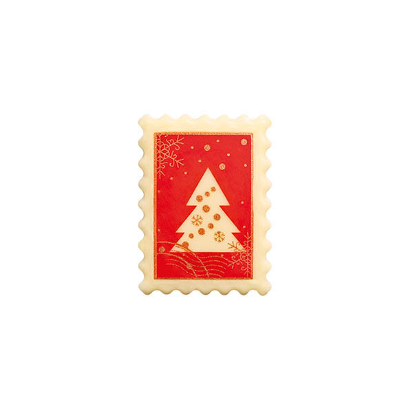 Timbres en chocolat blanc 'Collection Noël'