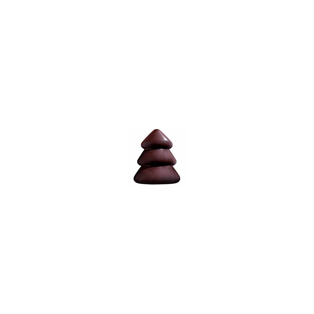 Christmas trees dark chocolate 3D
