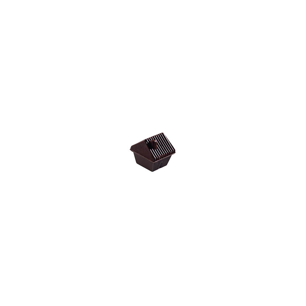 Chalets en chocolat noir