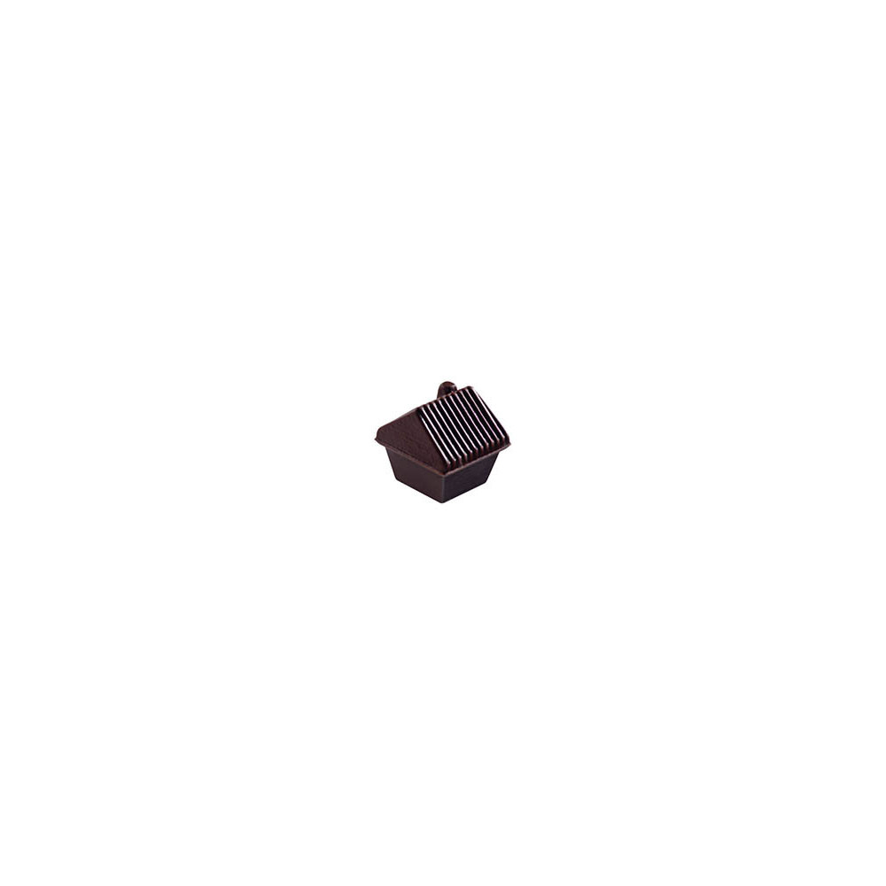Chalets en chocolat noir