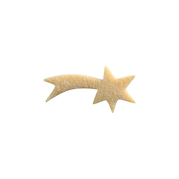 Shooting stars White chocolate crystallised