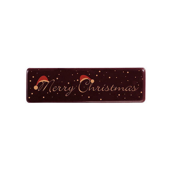 Rectangles Dark chocolate 'Merry Christmas'
