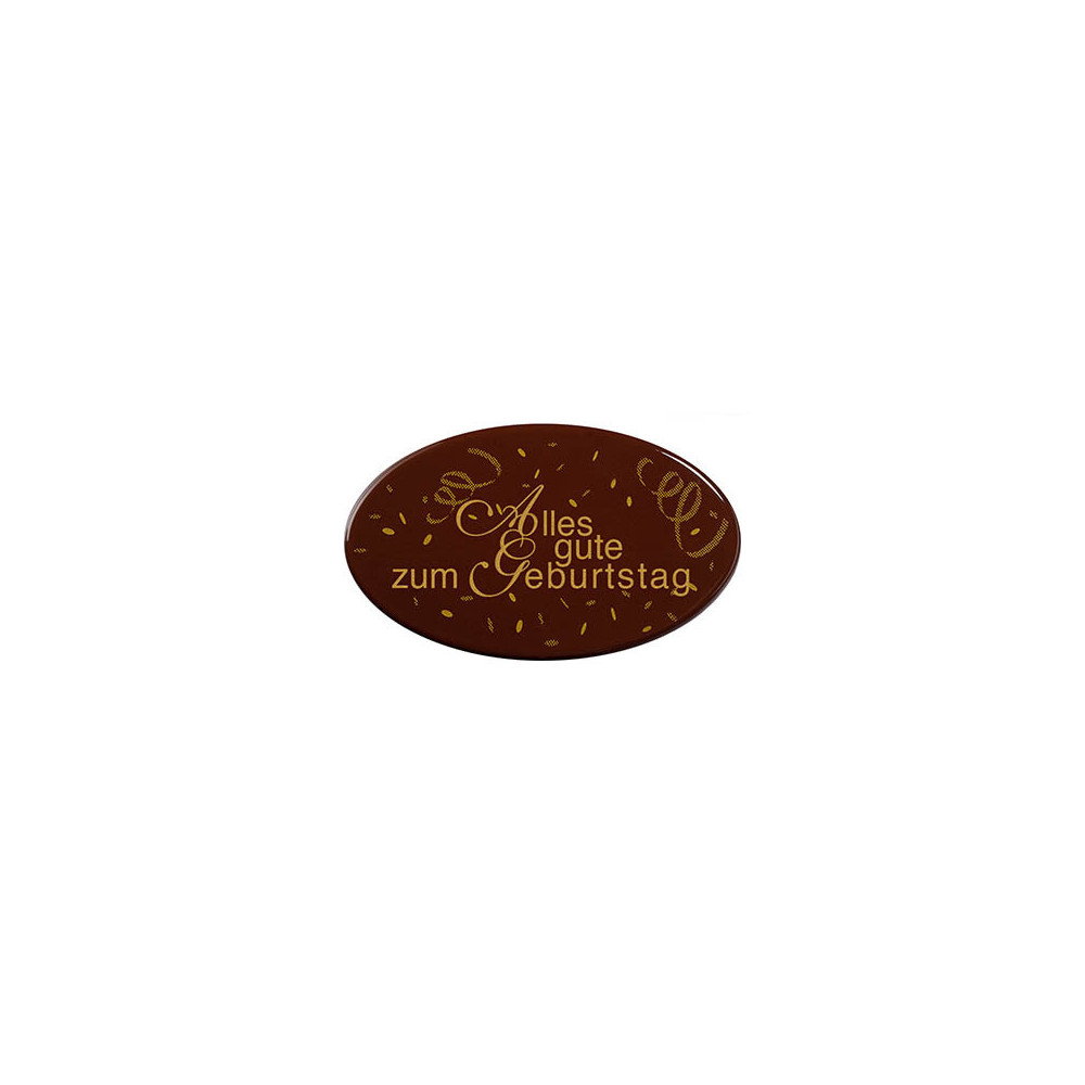 Ovals Dark chocolate 'Alles gute zum Geburtstag'