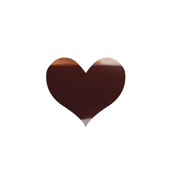Hearts extra thin marbled Dark chocolate, White chocolate and White caramelised chocolate