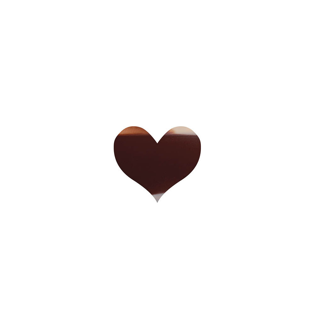 Coeurs extra fin marbrés en chocolat noir et chocolat blanc
