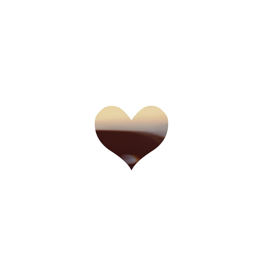 Coeurs extra fin marbrés en chocolat noir et chocolat blanc