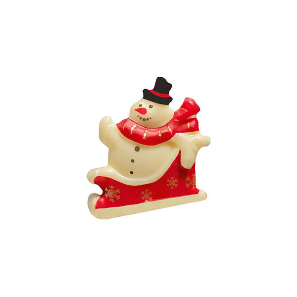 Snowmen White chocolate 'Sur son traîneau'