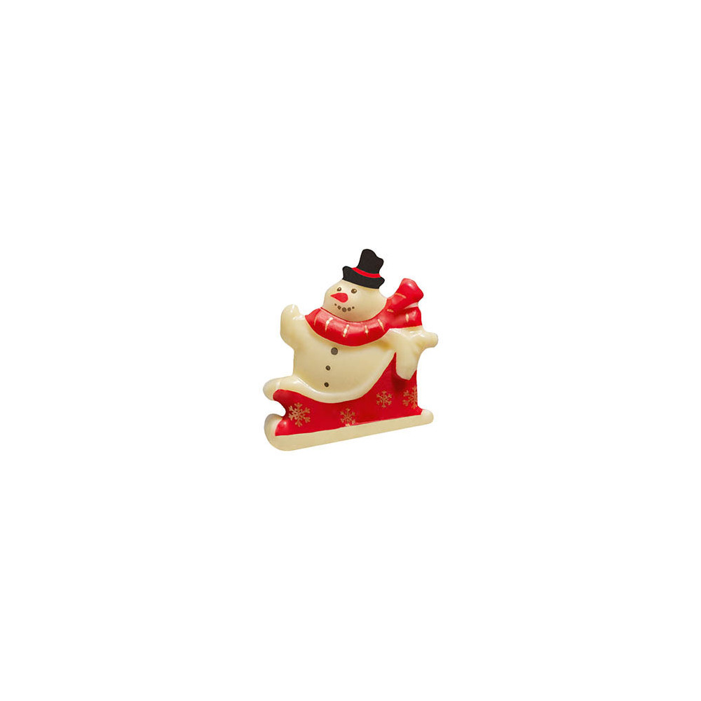 Snowmen White chocolate 'Sur son traîneau'