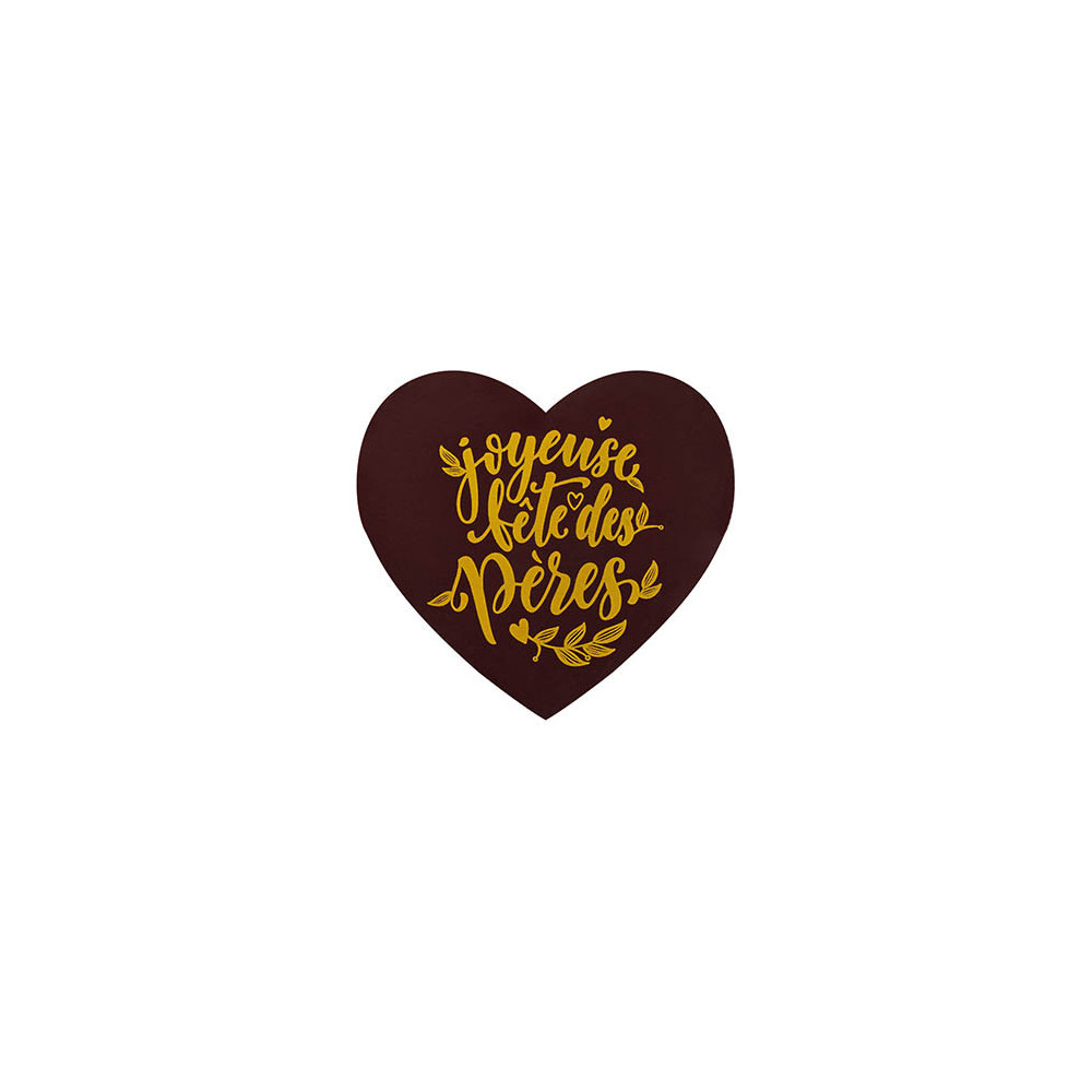 50 Hearts dark chocolate Joyeuse fête des pères 5,8x5,4 cm
