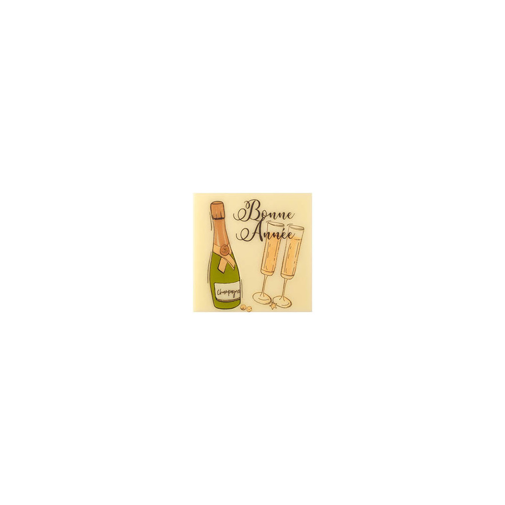 Squares White chocolate 'Champagne'