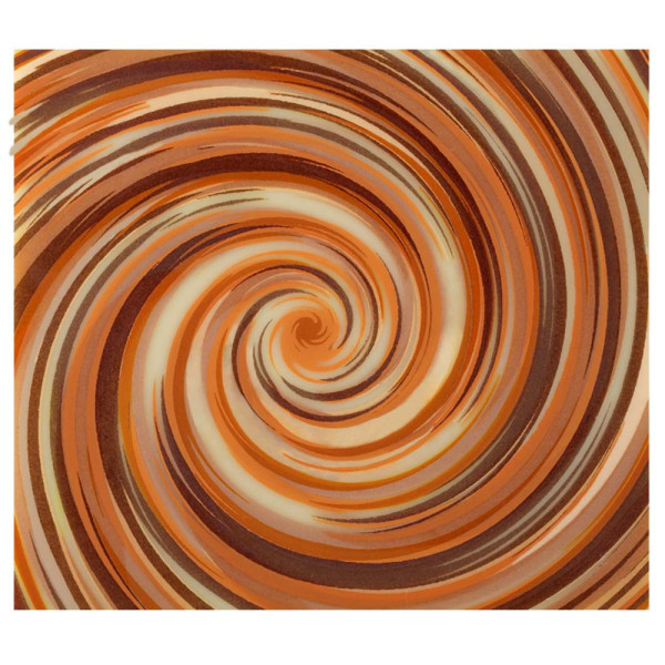 Embouts de bûche en chocolat noir 'Tourbillon