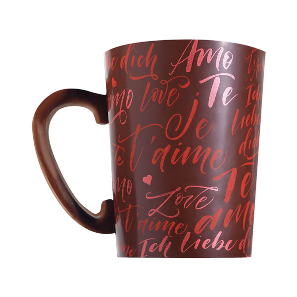 Feuilles imprimées 'Je t'aime' pour mugs