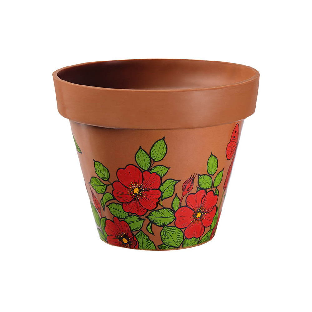 Transfer sheets 'Potentilles' for flower pot