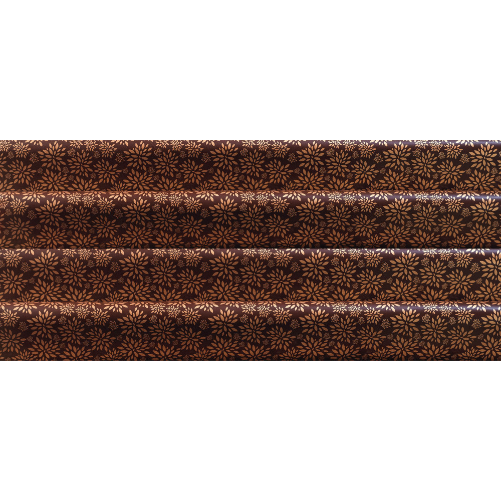 Feuilles imprimées 'Bouquet bronze'