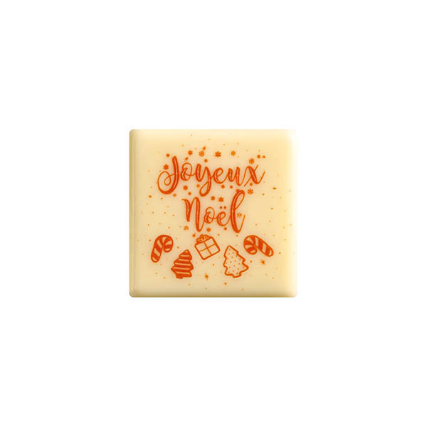 Carrés en chocolat blanc 'Pain d'épices'