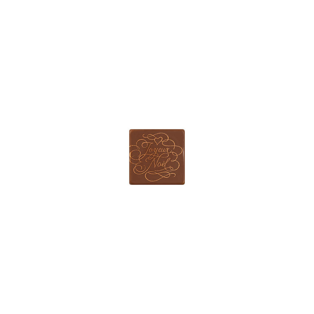 176 Squares milk chocolate Arabasques 3 cm