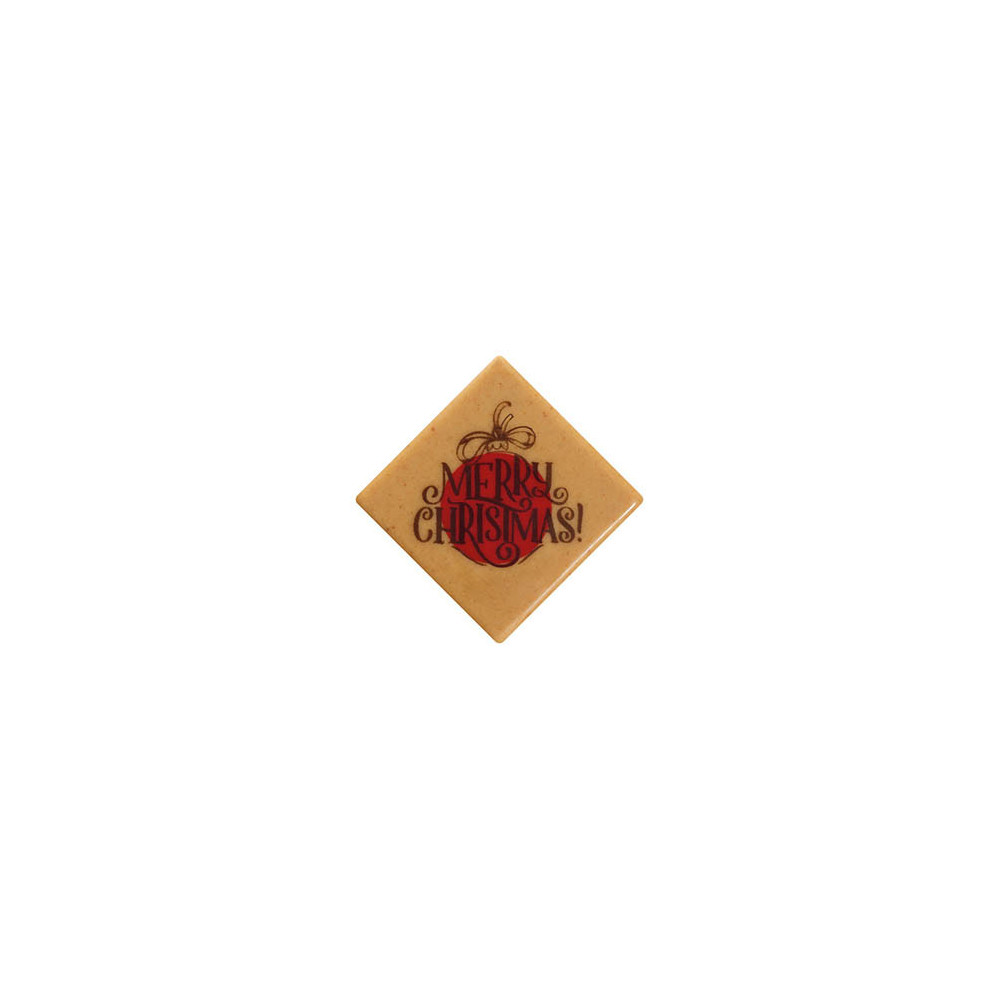 Rectangles White caramelised chocolate 'Christmas decorationation'