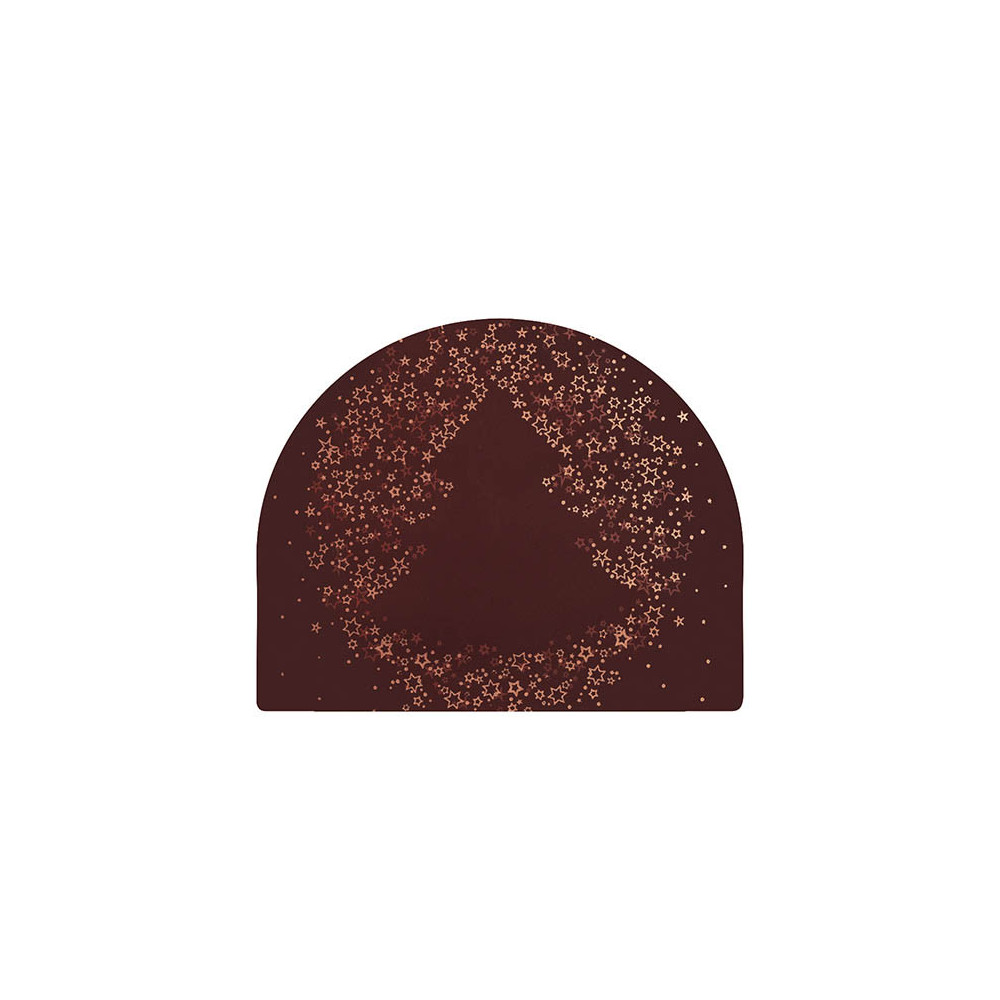 Embouts de bûche en chocolat noir 'Sapin'