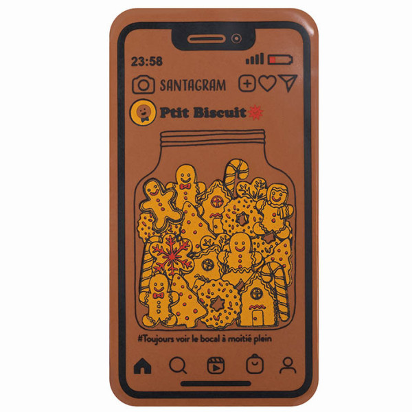 Feuilles imprimées 'P'tit biscuit' pour smartphones