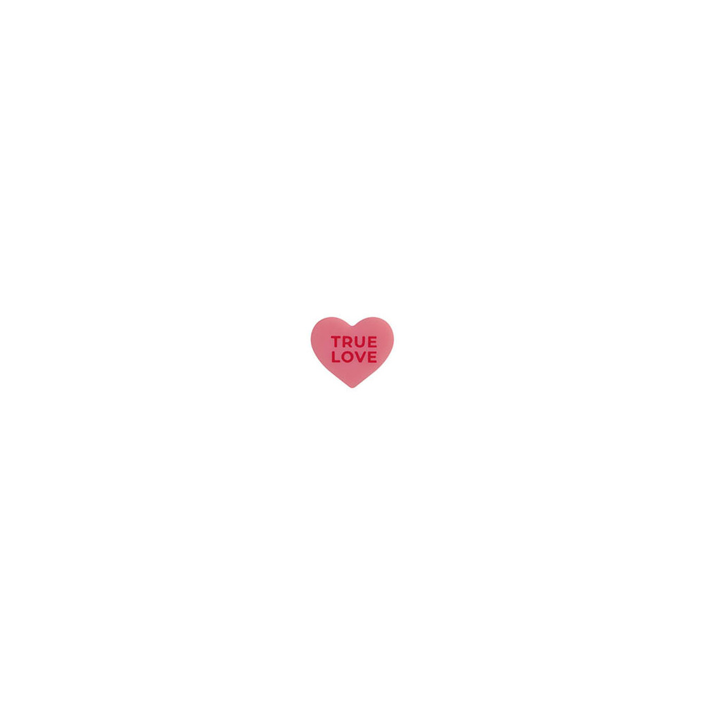 Petits cœurs en chocolat blanc 'Mots d'amour'