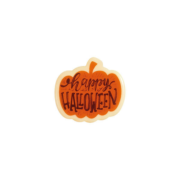 Citrouilles en chocolat blanc 'Happy Halloween'